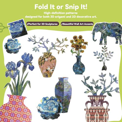 Patterned Origami Paper Kit (50 Count)
