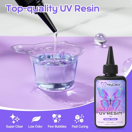 300g UV Resin Molds Kit with Light for Jewelry Making