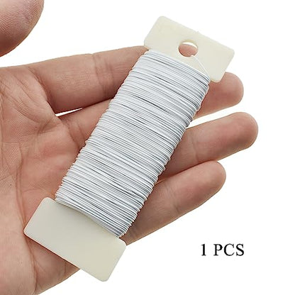 26Gauge White Metal Floral Wire