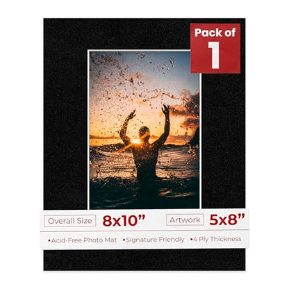 8x10 Mat Bevel Cut for 5x8 Photos