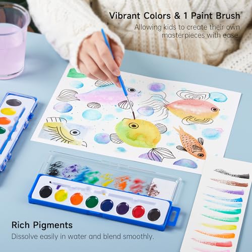 40 Pack Watercolor Paint Set (40 Count)
