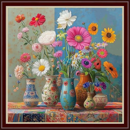 Stamped Cross Stitch Kits Full Range of Embroidery Patterns Starter Kits for Beginners Adult DIY Cross Stitches Needlepoint Kits 11CT