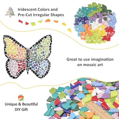 Glass Mosaic Tiles for Crafts Bulk