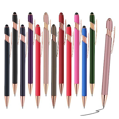 12 PCS 2 in 1 Stylus Ballpoint Pen with Stylus Tip