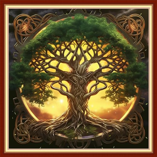 Cross Stitch Stamped Full Embroidery Kits DIY 11CT Cotton Thread Printed DIY Needlepoint Kits Craft Needlework Set Cross