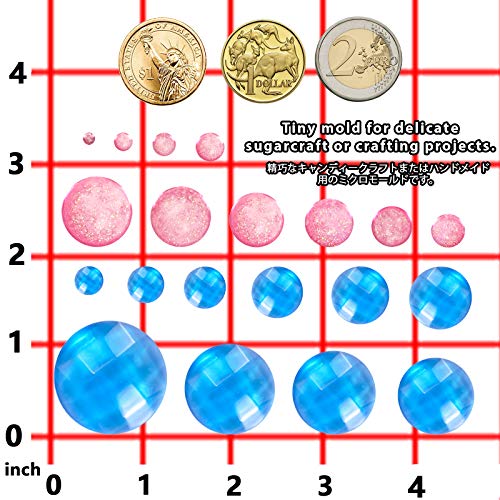 Mini Dome Cabochon Gemstone Pastry Silicone Mold for Cake Decoration