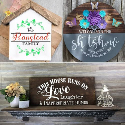 Welcome Stencils for Painting on Wood Sign