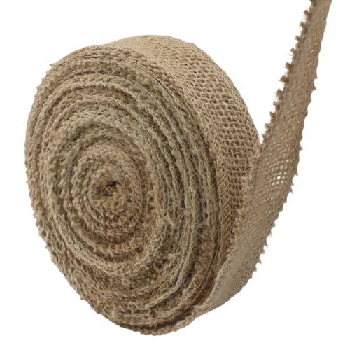 1" Wide Natural Burlap Fabric Roll