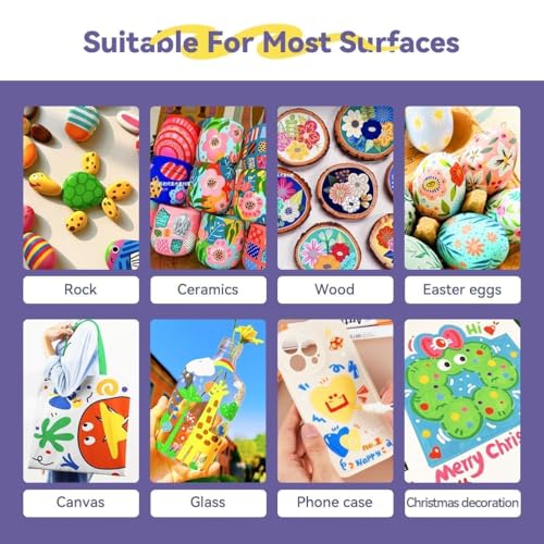 30 Colors Acrylic Paint Pens for Rock Painting