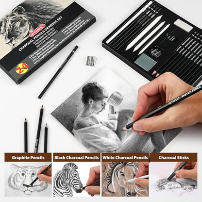 Drawing Sketching Pencil Set (24 Count)