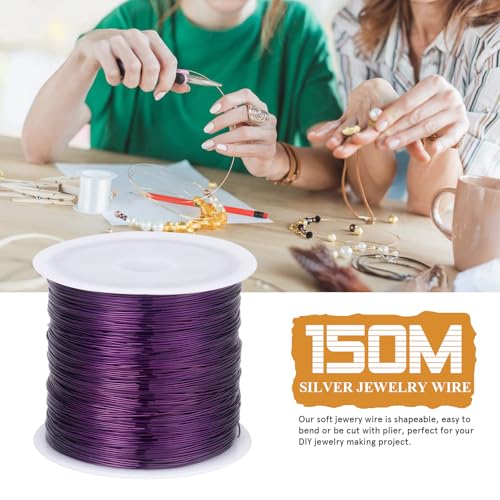 492FT 32 Gauge Jewelry Wire for Jewelry Making Copper Metal Wire for Crafts (492 Foot)