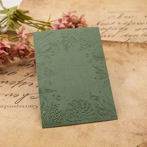 6Pcs Plastic Embossing Folders for Card Making Embossing Machine Template Mold Paper Card Embossing Stencil Flower Leaf Embossing Folder for Scrapbook Photo Album DIY Craft Decoration