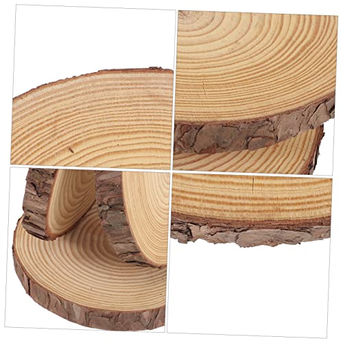 3pcs Outdoor Wooden Stepping Stones Japandi Decor Round Wood Outdoor Garden Paver Patio Stepping Log Garden Stone Kit