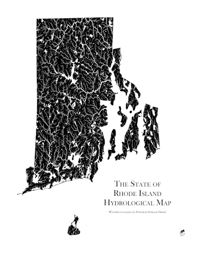 Hydrological River Map of Rhode Island
