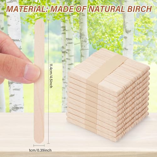 2000 Pcs 4.5" Wooden Craft Sticks (2000 Count)
