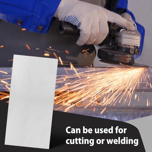 8 Pcs 20 Gauge Sheet Metal Steel 12" x 6" x 0.032" Weldable Cold Roll Craft Metal Sheets Steel Plate for DIY Projects Home Auto (8 Count)