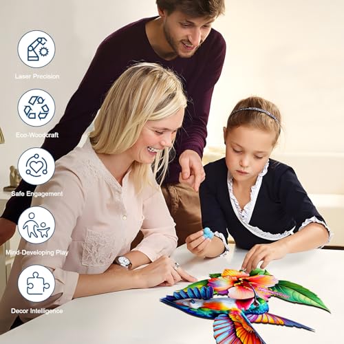 Wooden Puzzles for Adults (200 Count)
