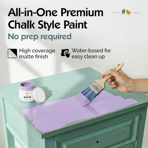 Sweet Lilac 8 Fl Oz Chalk Paint for Furniture All in One