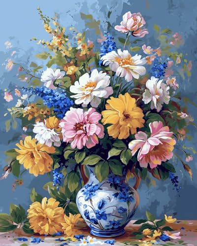 14ct Counted Stamped Cross Stitch Kits for Adults Elegant Flowers Printed Cross Stitch Patterns Art Crafts Cross Stitch Supplies