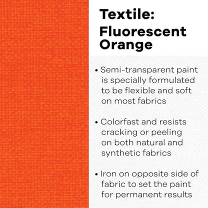 Textile Color Fluorescent Orange (8 Fl Oz)
