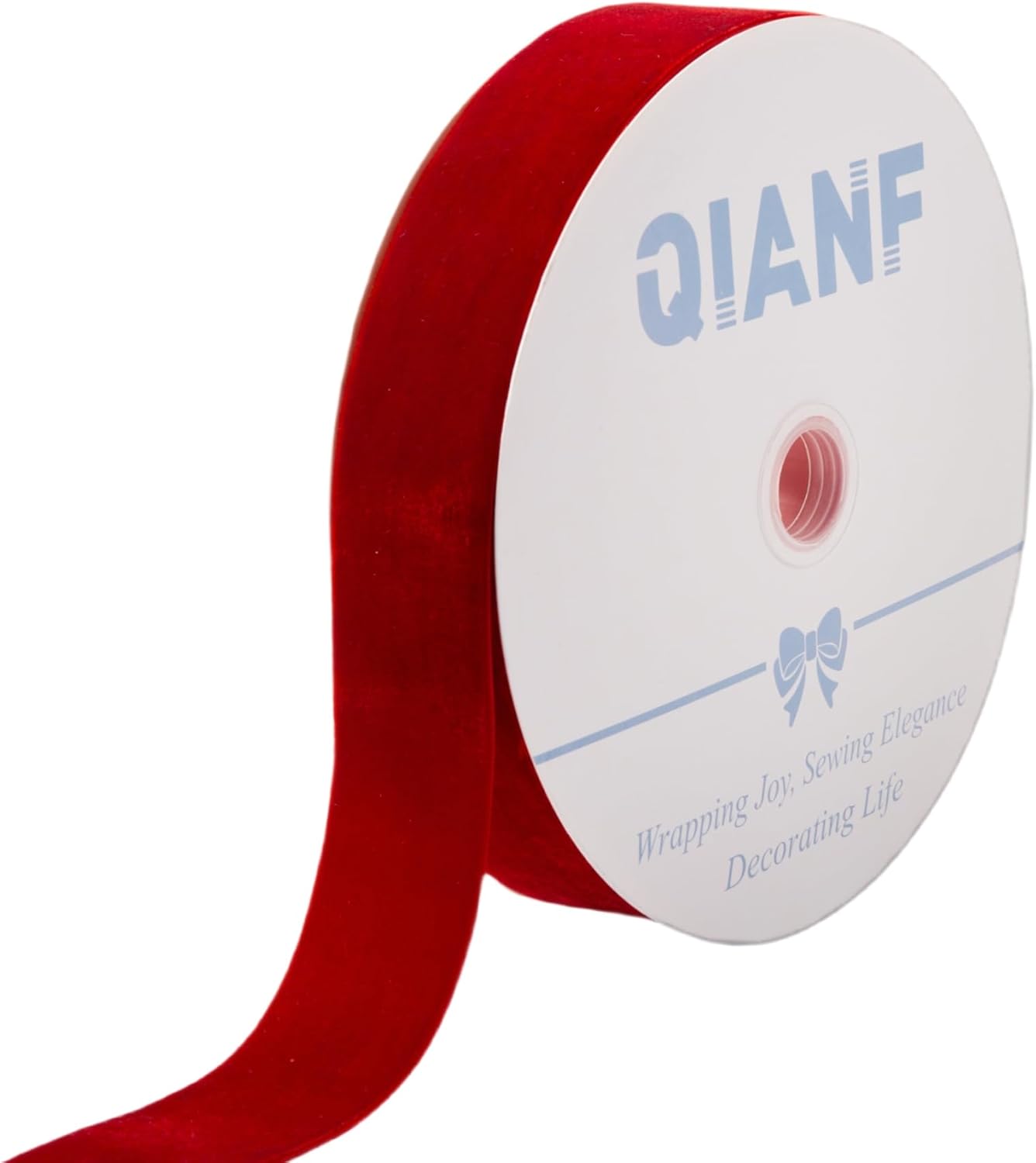 Velvet Ribbon, 1 1/2-Inch by 25-Yard Spool (Red) - Crafty Corner