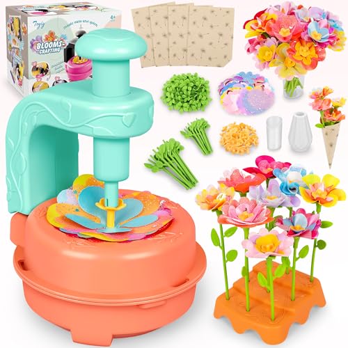 Orange Blue DIY Fabric Flower Bouquet Kit