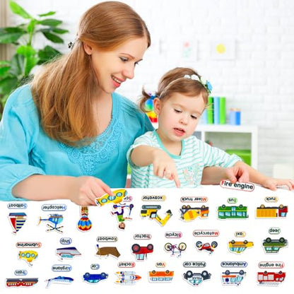 Felt Transportation Vehicles Learning Pieces (48 Count)