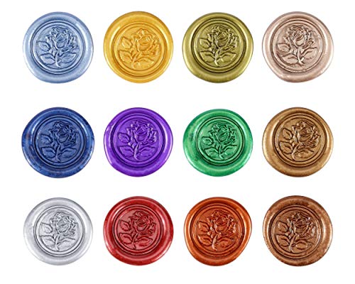 12Pcs Sealing Wax Sticks for Wax Seal Stamp (12 Count)