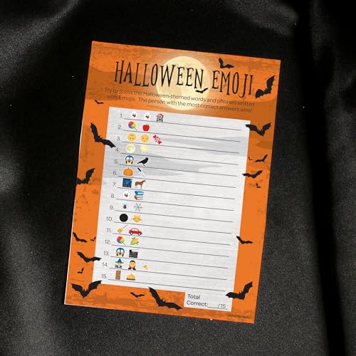 Halloween Emoji Guessing Game (25 Count)