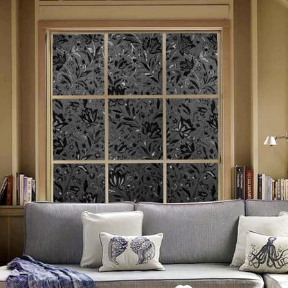 Blackout Window Film Frosted Privacy Clings (9.56 Sq Ft)