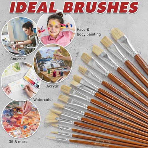 Paint Brush Set 15 pc with Pop (15 Count)