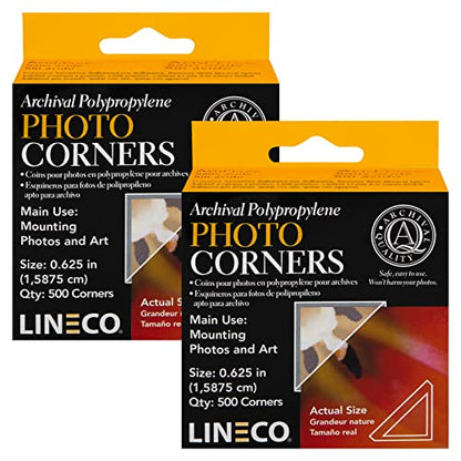 Infinity 0.625" Clear Archival Photo Corners (500 Count)