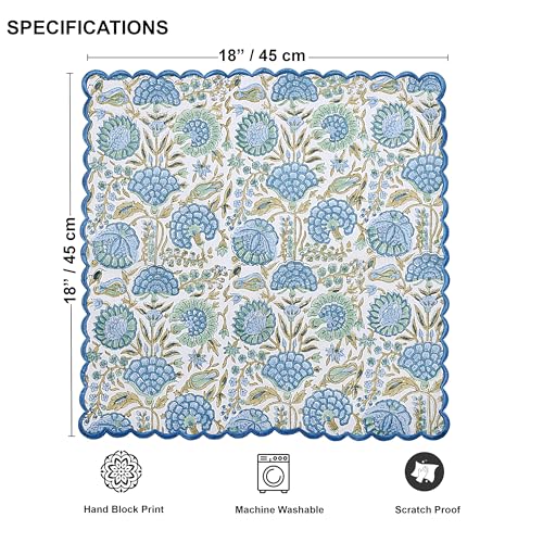 Hand Block Print Cloth Napkins (4 Count)