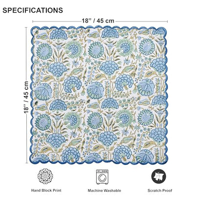 Hand Block Print Cloth Napkins (4 Count)