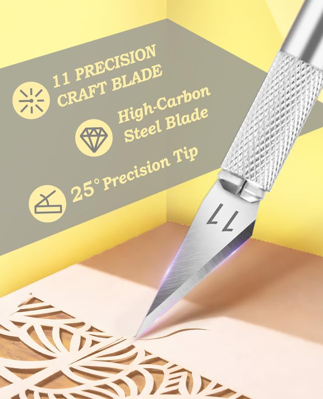 Exacto Knife Set with 20#11 Blades (20 Count)
