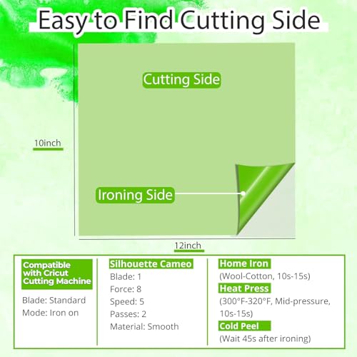 Green Heat Transfer Vinyl Green (13 Count)