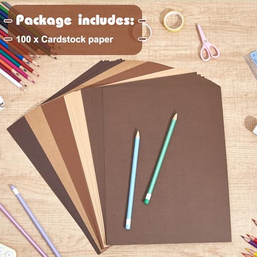 200 Sheets 5 Shades Cardstock Paper (200 Count)