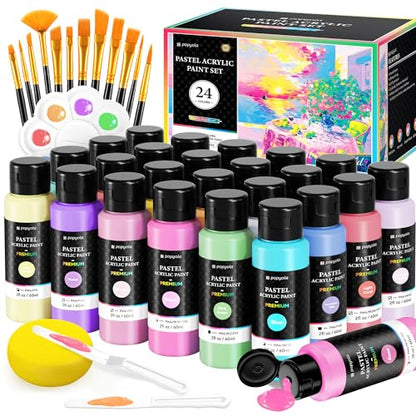 40 PCS Pastel Acrylic Paint Set