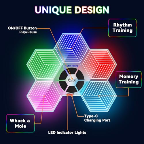 Light Up Memory Game Handheld Electronic Toys with Lights and Sound Effects