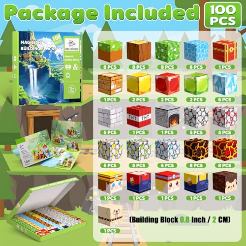 Magnetic Blocks (100 Count)
