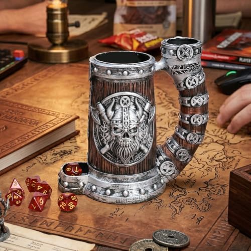 DND Dice Tower Mug Dice Roller Tower with 7 PCS Dice Set