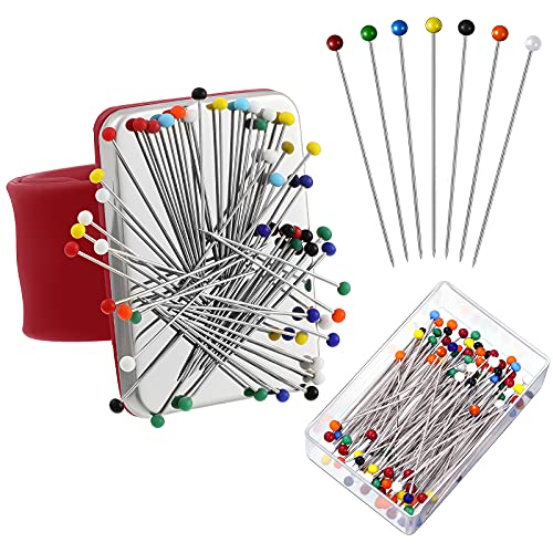 Magnetic Wrist Sewing Pincushion with 100 Pcs 1.5" Pins