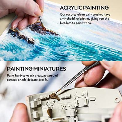 15 PCS Detail Paint Brushes (15 Count)