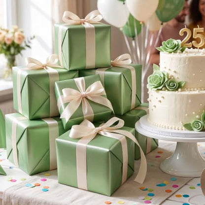 Sage Green Matte Wrapping Paper