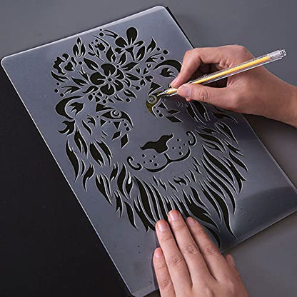 15 Pack 6 Mil 12 x 24 inch Clear Mylar Stencil Sheet