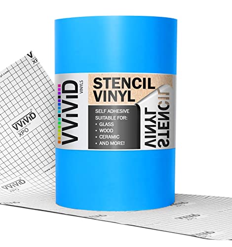Blue Stencil Vinyl Masking Film with Anti