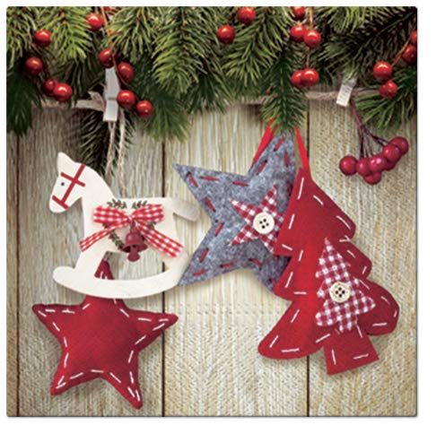 20 ct 13x13 Christmas Paper Decoupage Napkins (20 Count)