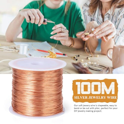 28 Gauge Craft Wire for Jewelry Making 328FT Tarnish (328 Foot)