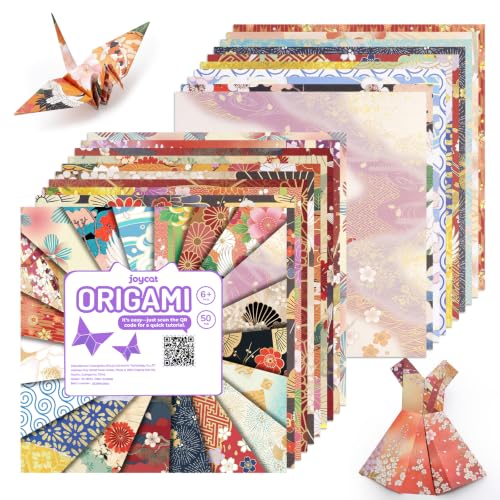 Japanese Style Patterned Origami Paper (50 Count)