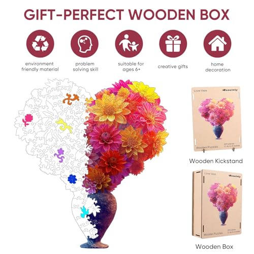 Wooden Puzzles for Adults (200 Count)